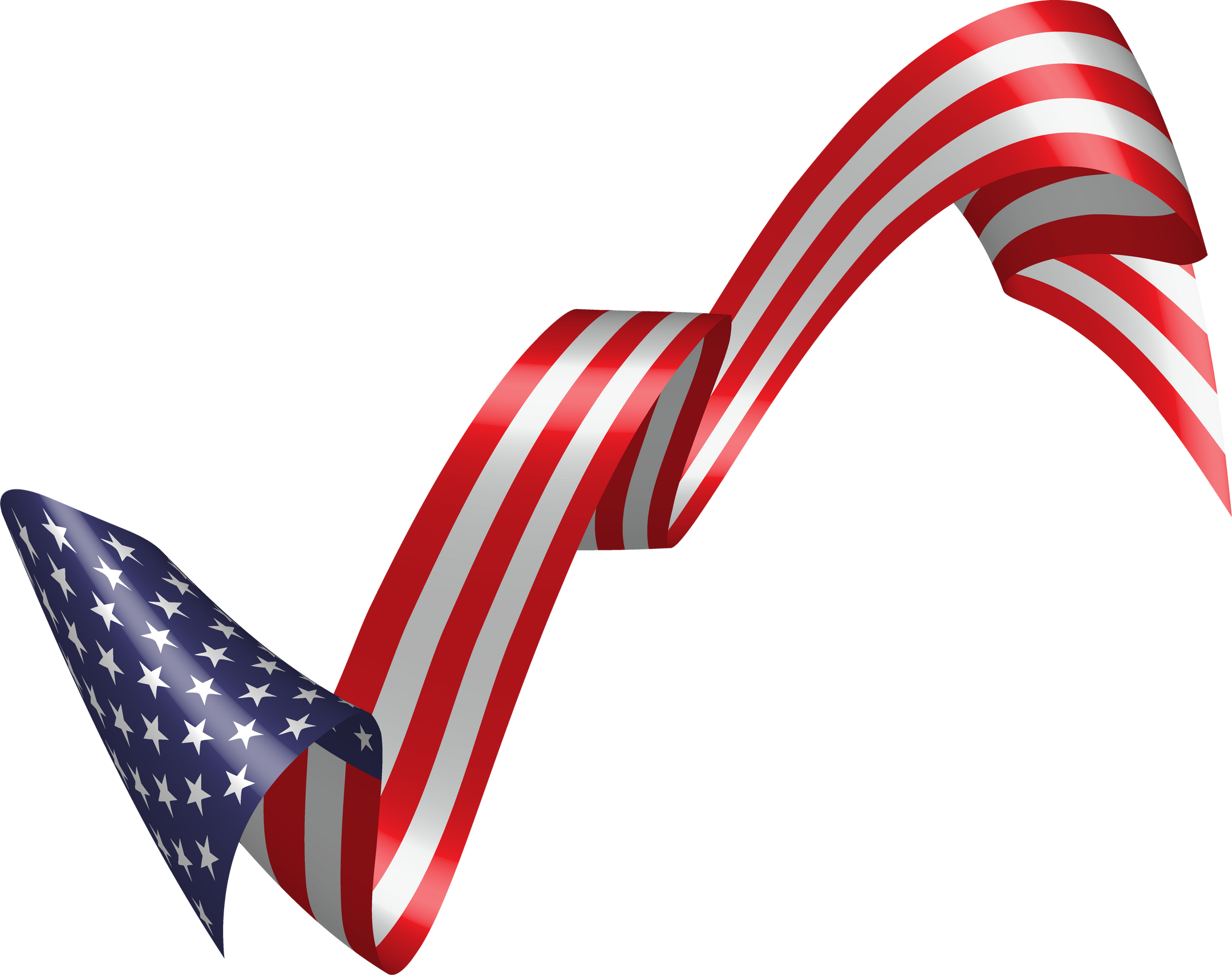 American flag ribbon